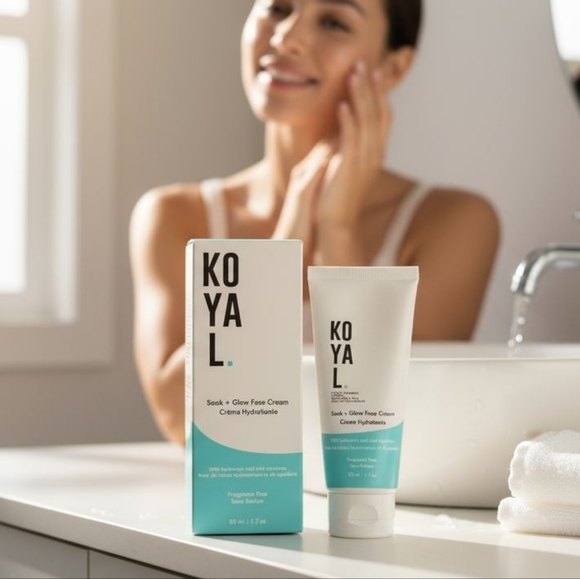 NEW KOYAL Soak + Glow Face Cream - White and Blue - Picture 1 of 5